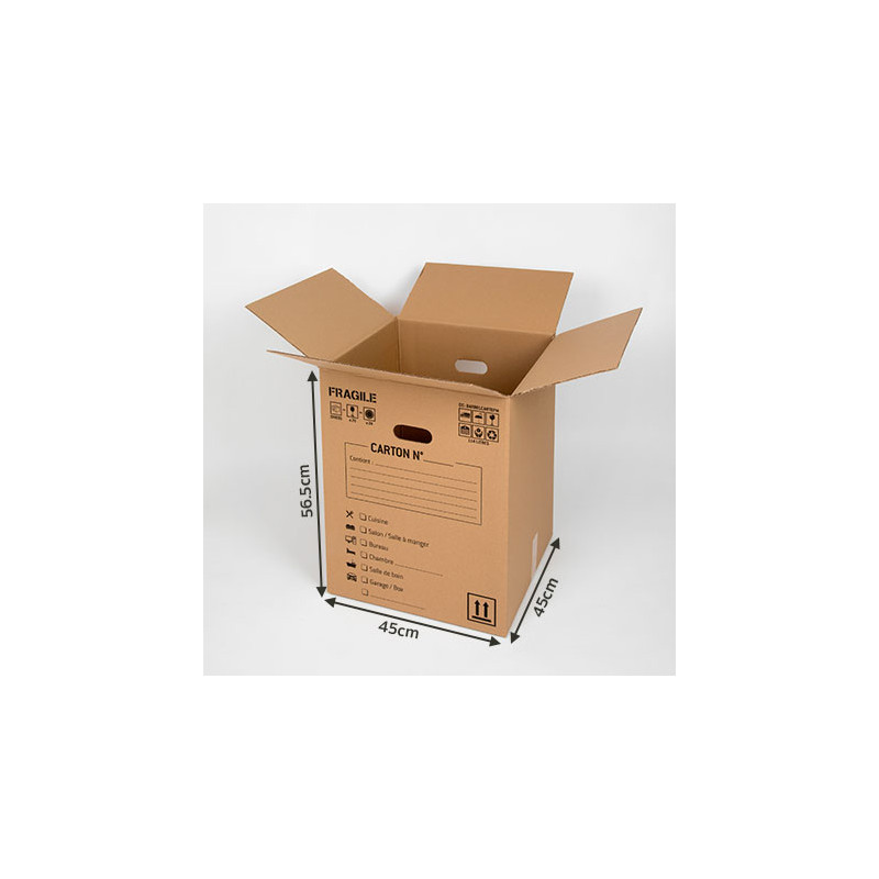Carton De Déménagement Pour 24 Assiettes - Caisse Avec Alvéoles Protection Vaisselle, Fabriqué En France