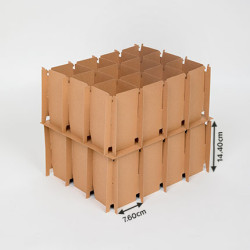 Croisillon range verres pour carton déménagement - MOTTEZ - Mr.Bricolage